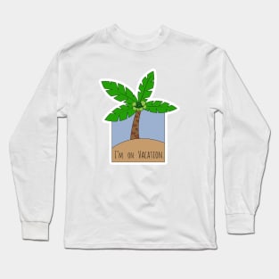 Beach Coconut Tree Long Sleeve T-Shirt